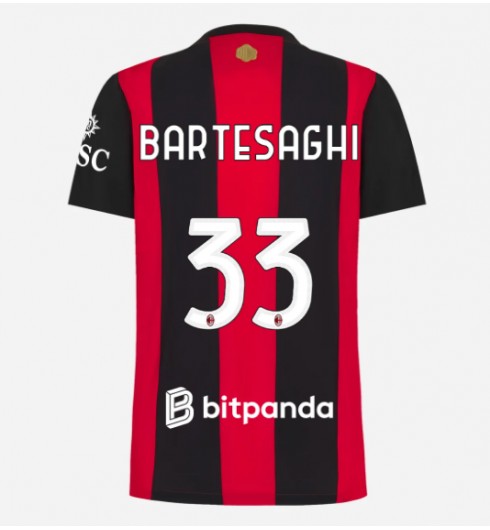 AC Milan Davide Bartesaghi #33 Kotipaita Naisten 2026-27 Lyhythihainen AC Milan Davide Bartesaghi #33 Kotipaita Naisten 2026-27 Lyhythihainen